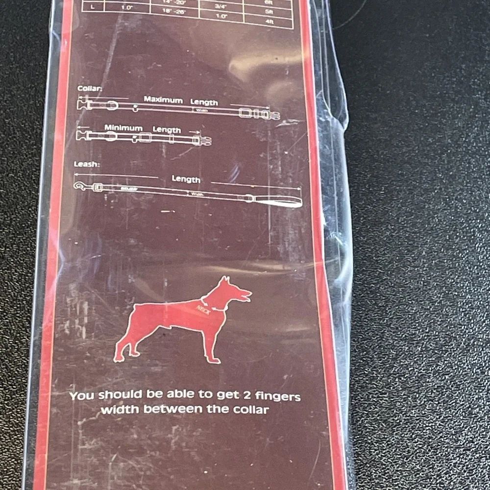 NEW Azuza Dog Collar and Leash Set Medium -‎ Teal